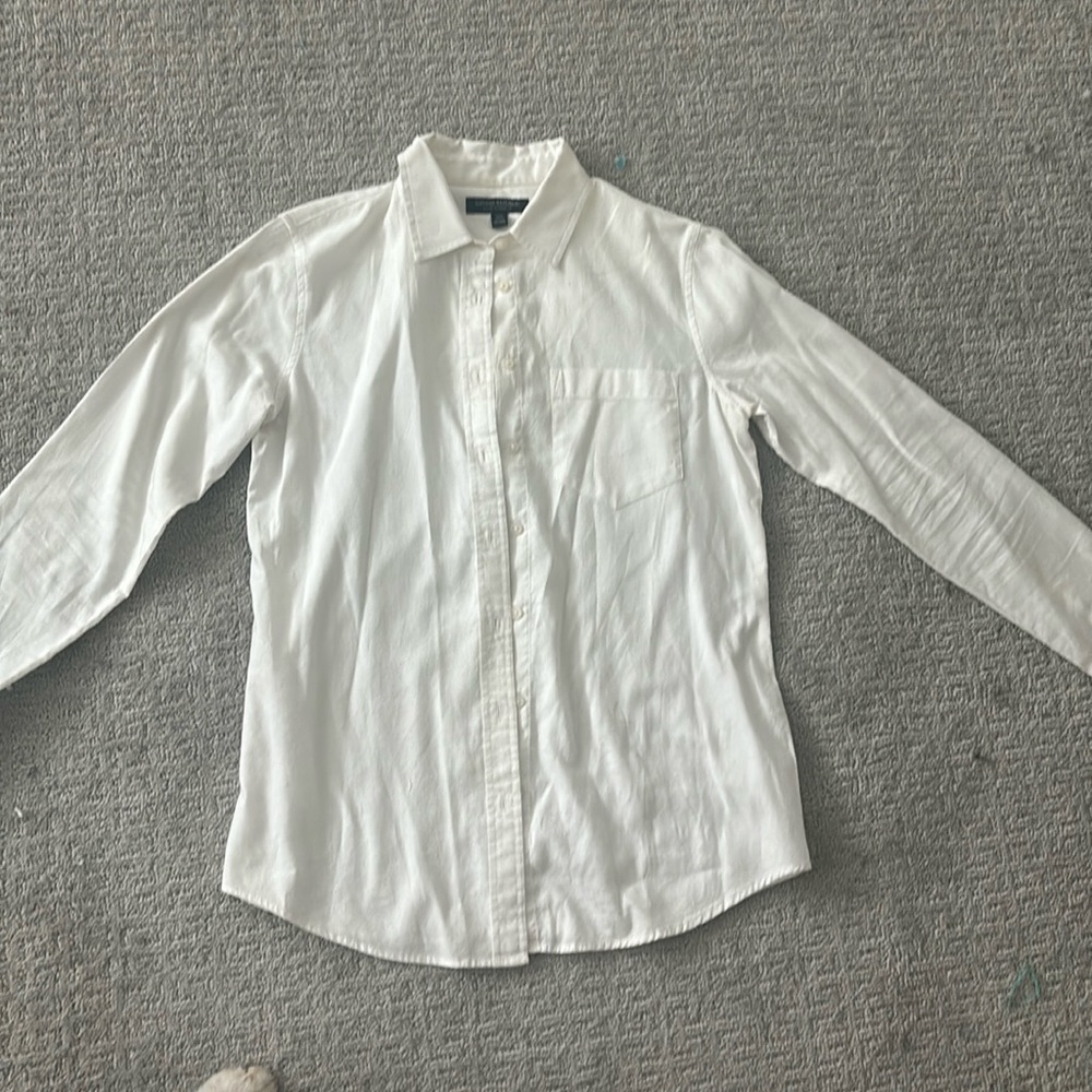 Banana Republic white button down